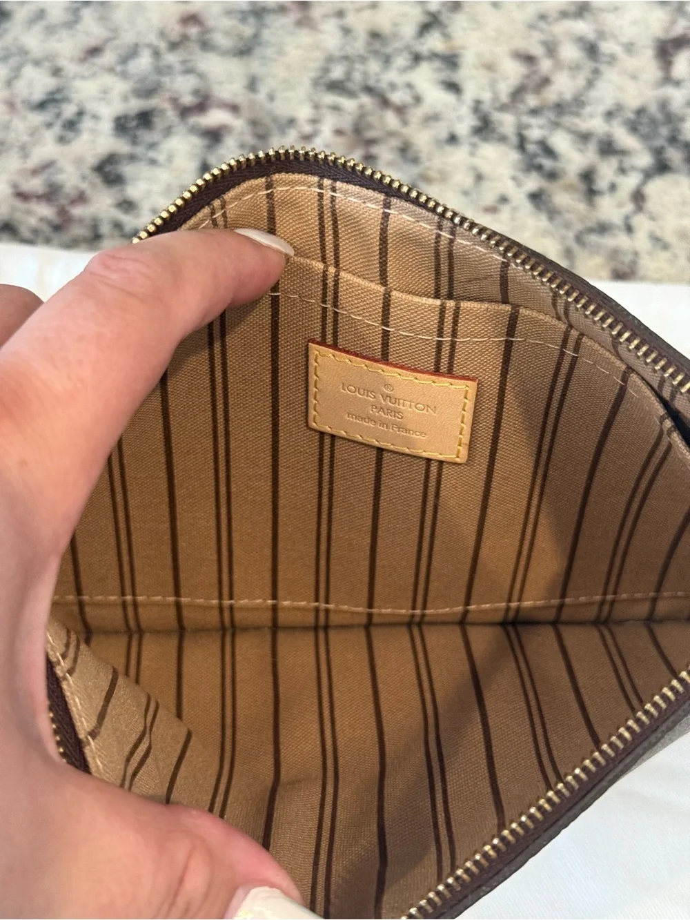 Louis Vuitton Monogram Neverfull Pouch